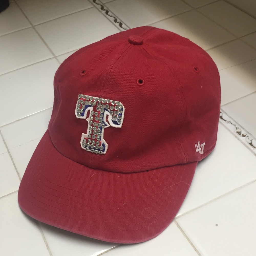 Sparkly Ladies Texas Rangers Cap